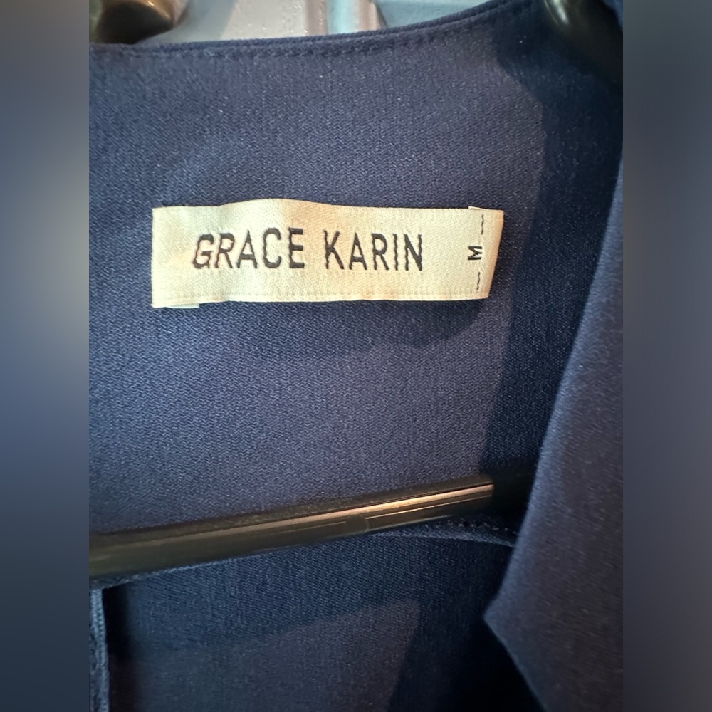 Grace Karin navy blue dress, size medium